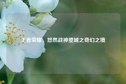 王者荣耀，悠然战神堕城之奇幻之境