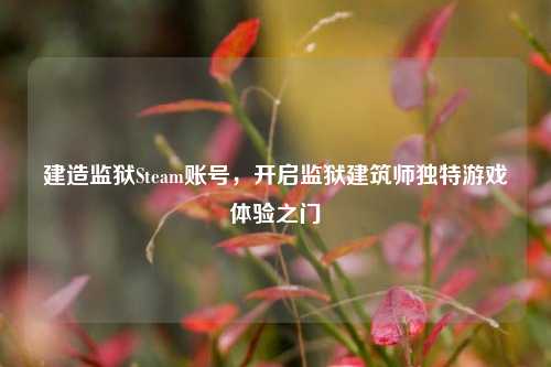 建造监狱Steam账号，开启监狱建筑师独特游戏体验之门