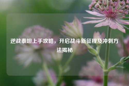 逆战泰坦上手攻略,开启战斗新征程及冲刺 揭秘