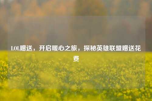 LOL赠送，开启暖心之旅，探秘英雄联盟赠送花费